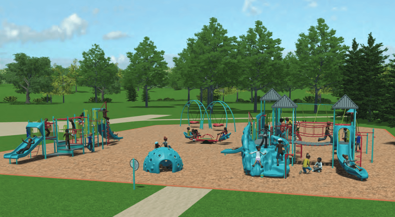Concept of Oak Bluff inclusive play space
