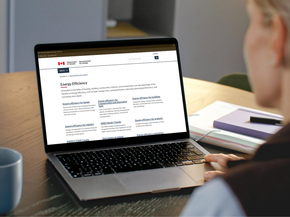 Looking up provincial and federal energy rebate programs before starting a renovation, shared by Sandbox Mutual.