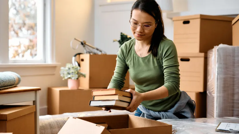 Tenant Unpacking in their new Rental